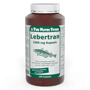 Lebertran Kapseln 1000 mg von The Nutri Store, 180 Stück