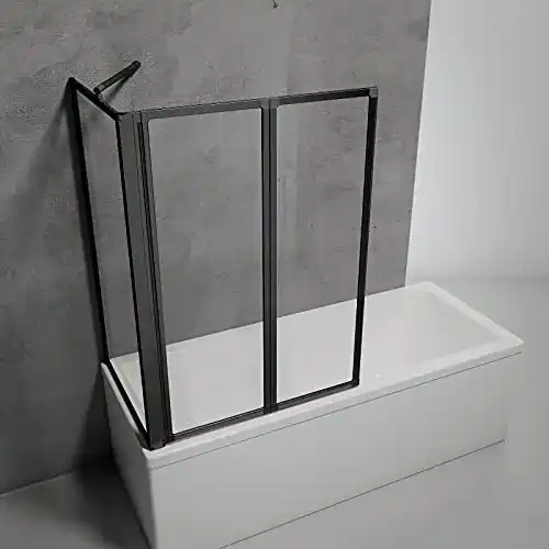 Badewannenfaltwand Schulte Duschwand Smart 121 cm mit Seitenwand