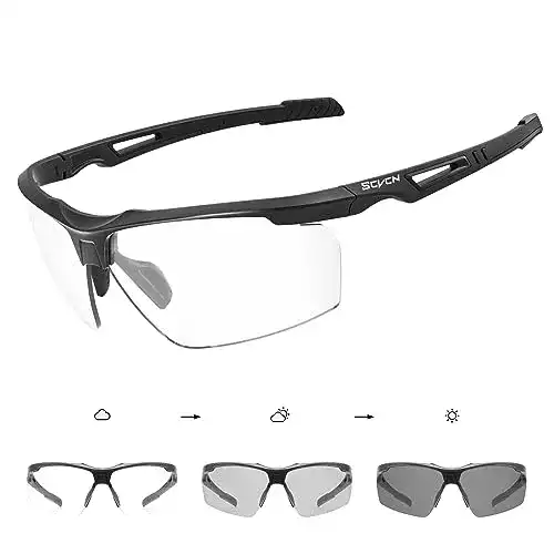Fahrradbrille selbsttönend Scvcn – Photochrome Sportbrille für Herren und Damen