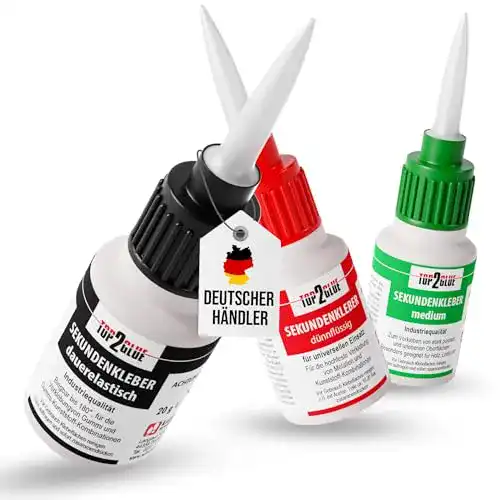 Sekundenkleber Set für Langlauf und Schuhbedarf 3x20g