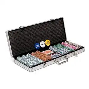 Pokerkoffer Poker Night Pro mit Texas Holdem Pokerchips und Koffer