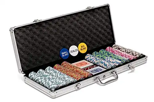 Pokerkoffer Poker Night Pro mit Texas Holdem Pokerchips und Koffer