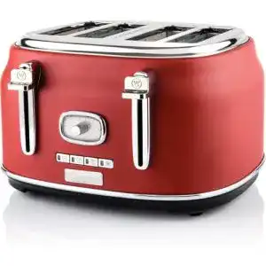 Toaster 4 Scheiben Westinghouse Retro, Brötchenaufsatz