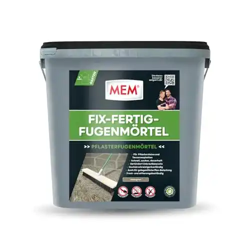 MEM Fix-Fertig-Fugenmörtel für Pflasterfugen in Steingrau
