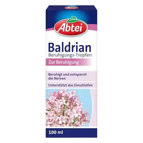 Einschlaftropfen Abtei Baldrian – pflanzliche Beruhigungstropfen, 100 ml