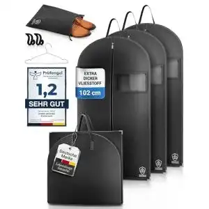 Anzugtasche DD Divine Designs mit 3 Kleidersäcken und Schuhbeutel