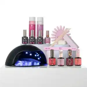 Gelnagel-Set Pink Gellac mit UV Nagellack und Zubehör