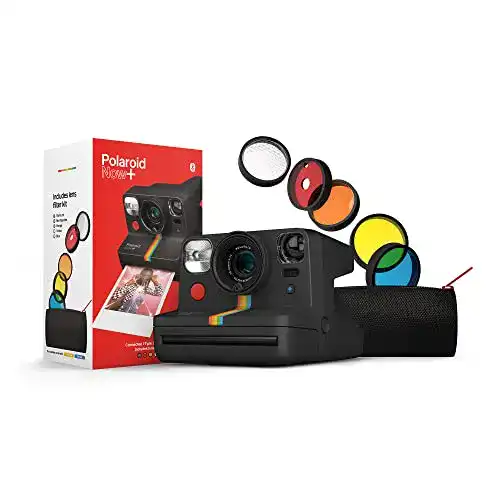 Polaroid Now+ i-Type Sofortbildkamera in Schwarz ohne Filme