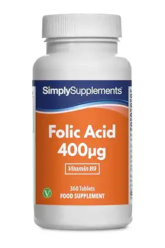 Folsäure Simply Supplements 400µg – 360 Tabletten