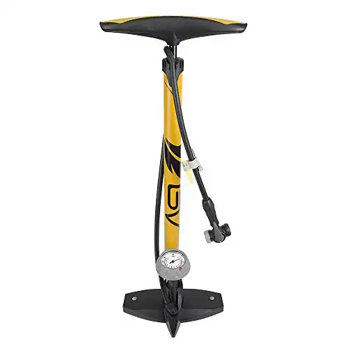 Fahrradpumpe BV Ergonomische Standpumpe mit Barometer