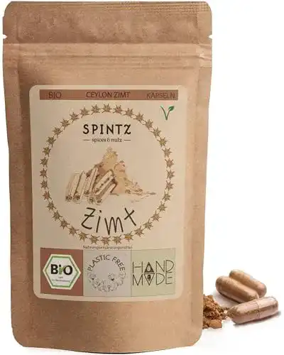 Zimtkapseln von SPINTZ 260 Stück – Bio Ceylon Zimt Kapseln vegan