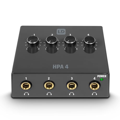 Kopfhörerverstärker LD Systems LDHPA4 für 4 Kopfhörer