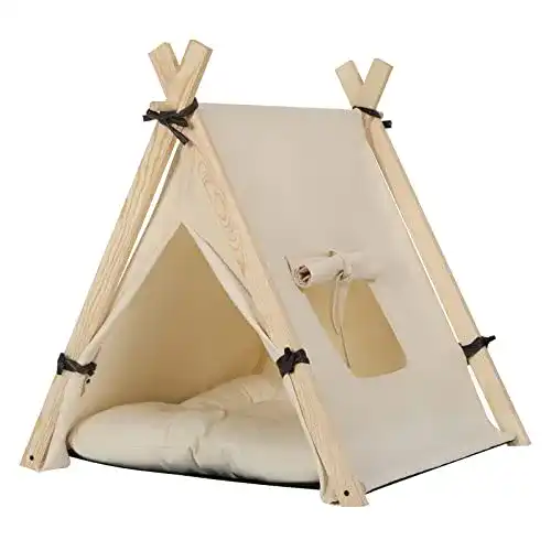 Hundezelt EUGAD Tipi für kleine Hunde und Katzen 45x55x45cm