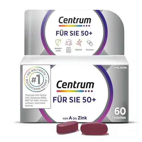 Centrum Multivitamin für Frauen ab 50 – Nahrungsergänzungsmittel 60 Tabletten