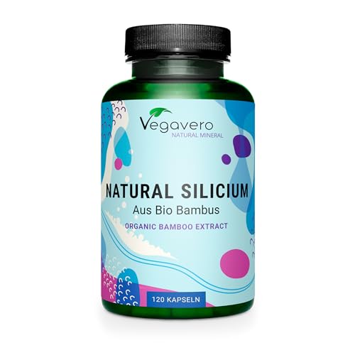 Vegavero Bio Silizium Kapseln aus 100% Bambusextrakt, vegan, 120 Stück