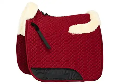Schabracke Engel Reitsport Lammfell Half Lined mit Fellkranz