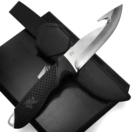 Wolfgangs WHUNTER Aufbrechmesser Jagdmesser mit D2 Stahlklinge