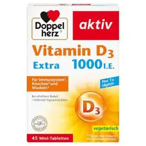 Doppelherz Vitamin D 1000 Vitamin-D-Präparate im Vergleich