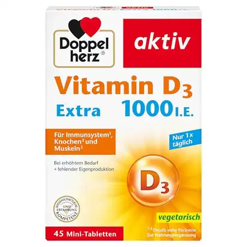 Doppelherz Vitamin D 1000 Vitamin-D-Präparate im Vergleich
