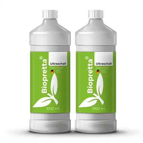 Ultraschallreiniger-Konzentrat von Biopretta für vielseitige Anwendungen