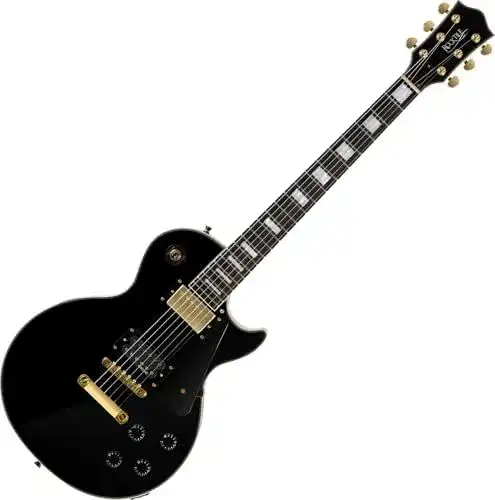 Rocktile Pro L-200BK Deluxe E-Gitarre in Schwarz