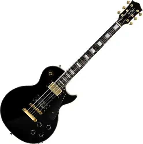 Rocktile Pro L-200BK Deluxe E-Gitarre in Schwarz