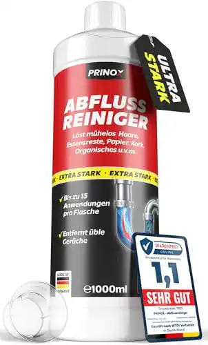 Rohrreiniger-Gel Prinox Abflussreiniger 1000ml für starke Verstopfungen