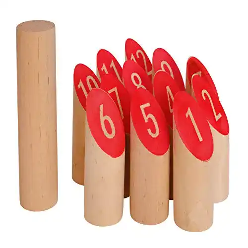 Mölkky Ocean 5 – Nummern Kubb Wurfspiel für draußen