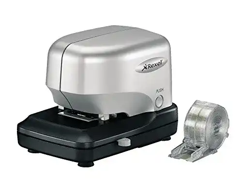 Elektrohefter Rexel Stella 30 in Silber und Schwarz