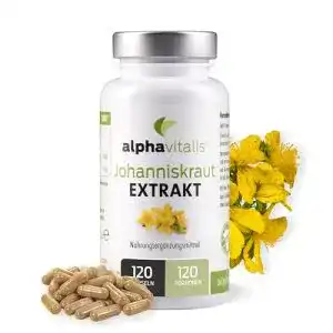 Johanniskraut Kapseln mit Hypericin – 120 Stück Vegan