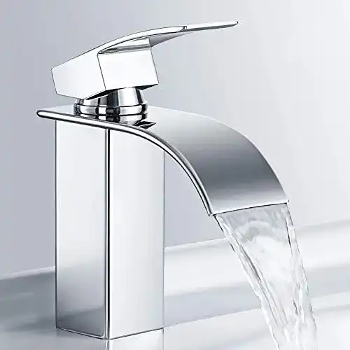Waschtischarmatur Mehoom Wasserfall Wasserhahn in Chrom