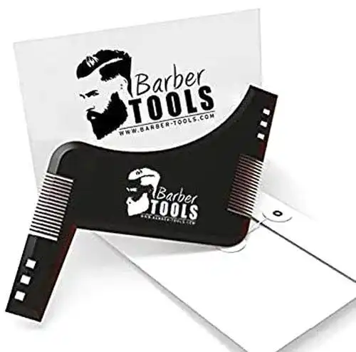 Bartschablone für präzises Bartstyling und Konturierung