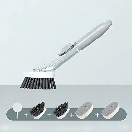 Spülbürste Ninevi 4in1 mit Spülmittelspender und Abwaschbürste