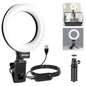 Neewer Ringlicht BASICS 5″ mit Klemme und Mini Stativ