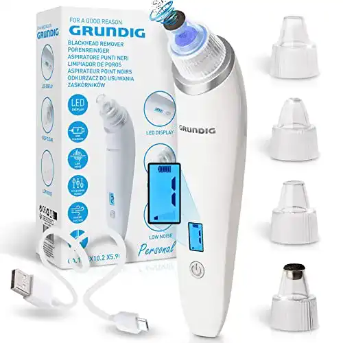 Porensauger Grundig Mitesserentferner mit 5 Wirkstufen und Hygienefilter