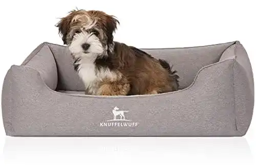 Orthopädisches Hundebett Knuffelwuff Leano in Grau, 85 x 63 cm
