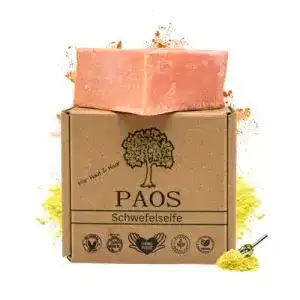 Akne-Seife PAOS Schwefelseife – Naturseife für Haut und Haar