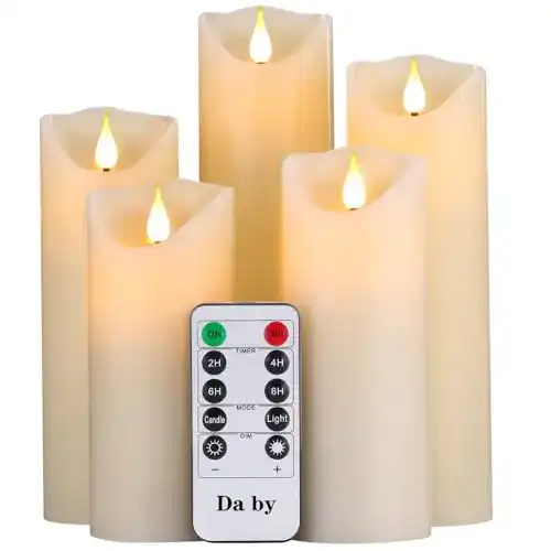 LED-Kerze Da by LED Kerzen, flammenlose Kerze mit 300 Stunden Laufzeit