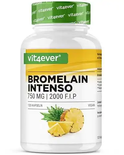 Bromelain Vit4ever Intenso 750 mg – Hochkonzentriertes Ananasenzym