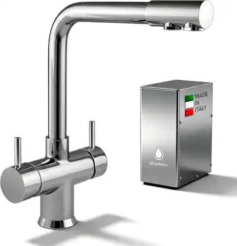 Sodaarmatur Sprudelux Untertisch-Trinkwassersystem Inox