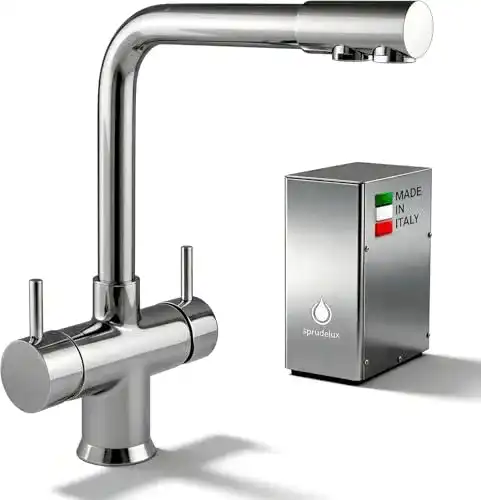 Sodaarmatur Sprudelux Untertisch-Trinkwassersystem Inox