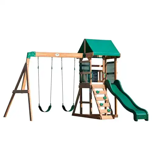 Spielturm Backyard Discovery Buckley Hill aus Holz XXL Spielhaus für Kinder