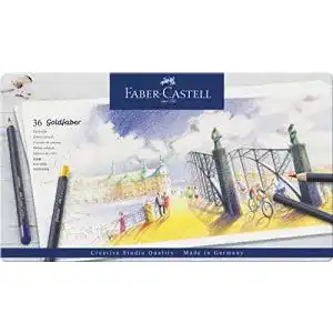 Faber-Castell 114736 Zeichenstifte – Set mit 36 Farbstiften