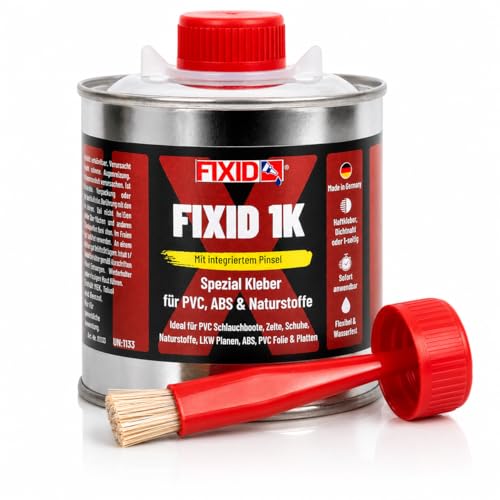 Schlauchboot Reparaturkleber Fixid 1K 250ml mit Pinsel für PVC und mehr