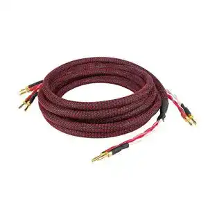 Dynavox Perfect Sound Lautsprecherkabel 3 m mit Bananensteckern, schwarz/rot