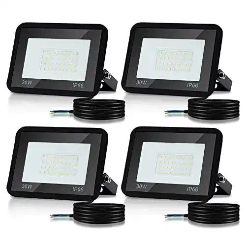 LED-Strahler Lospitch 30W Außenstrahler, 4 Stück