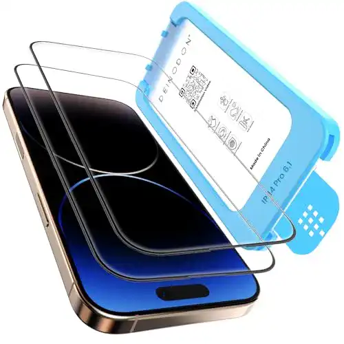 Panzerglas für iPhone 14 Pro von Deinodon Blasenfrei und kratzfest