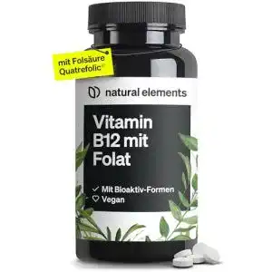 Vitamin B12 Tabletten von Natural Elements, 180 vegane Stück