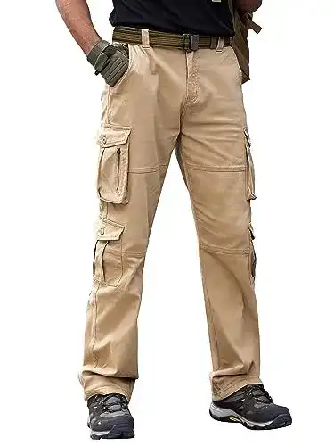 Cargohose für Herren aus Baumwolle im Baggy Chino Stil