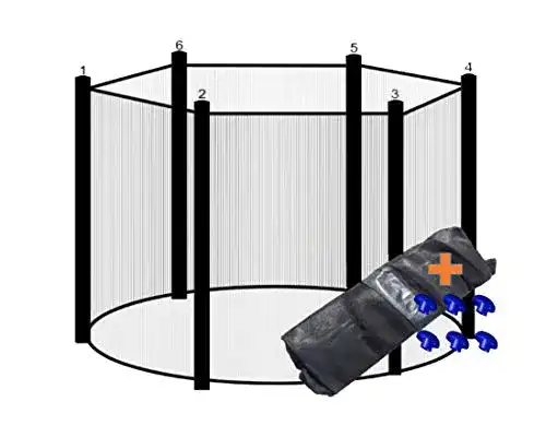 Trampolin Sicherheitsnetz für 6 Stangensysteme von walexo